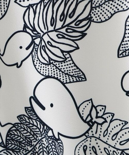 tk.TAKEO KIKUCHI / ティーケー タケオキクチ Tシャツ | アートタッチホエール5分袖シャツ | 詳細4