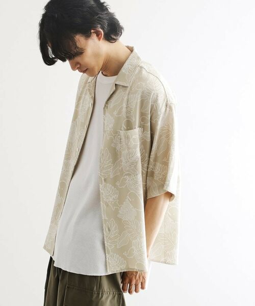 tk.TAKEO KIKUCHI / ティーケー タケオキクチ Tシャツ | アートタッチホエール5分袖シャツ | 詳細5