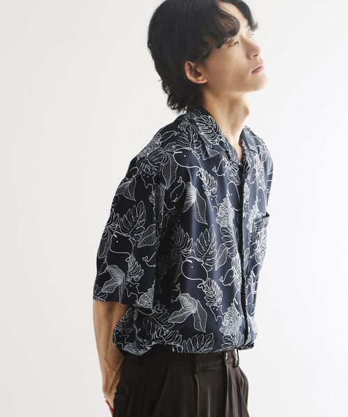 tk.TAKEO KIKUCHI / ティーケー タケオキクチ Tシャツ | アートタッチホエール5分袖シャツ | 詳細9