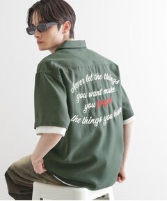 tk.TAKEO KIKUCHI / ティーケー タケオキクチ シャツ・ブラウス | レイヤードバック刺繍シャツ