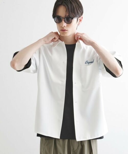 tk.TAKEO KIKUCHI / ティーケー タケオキクチ シャツ・ブラウス | レイヤードバック刺繍シャツ | 詳細1