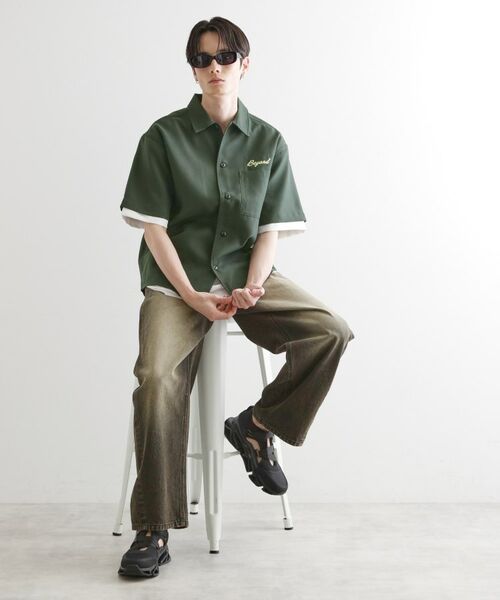 tk.TAKEO KIKUCHI / ティーケー タケオキクチ シャツ・ブラウス | レイヤードバック刺繍シャツ | 詳細10