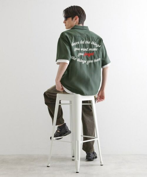 tk.TAKEO KIKUCHI / ティーケー タケオキクチ シャツ・ブラウス | レイヤードバック刺繍シャツ | 詳細11