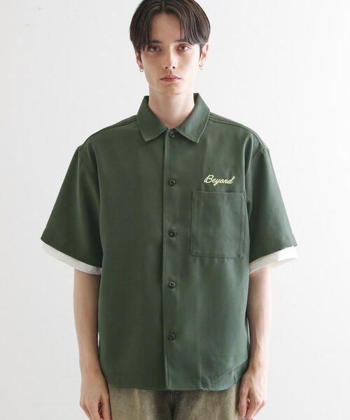 tk.TAKEO KIKUCHI / ティーケー タケオキクチ シャツ・ブラウス | レイヤードバック刺繍シャツ | 詳細13