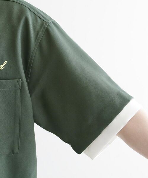 tk.TAKEO KIKUCHI / ティーケー タケオキクチ シャツ・ブラウス | レイヤードバック刺繍シャツ | 詳細17