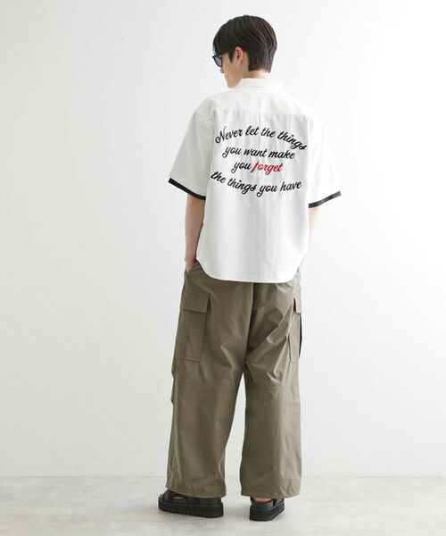 tk.TAKEO KIKUCHI / ティーケー タケオキクチ シャツ・ブラウス | レイヤードバック刺繍シャツ | 詳細3