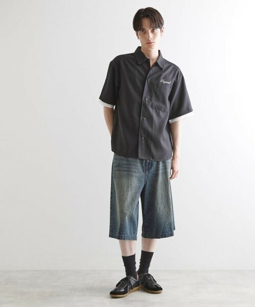 tk.TAKEO KIKUCHI / ティーケー タケオキクチ シャツ・ブラウス | レイヤードバック刺繍シャツ | 詳細6