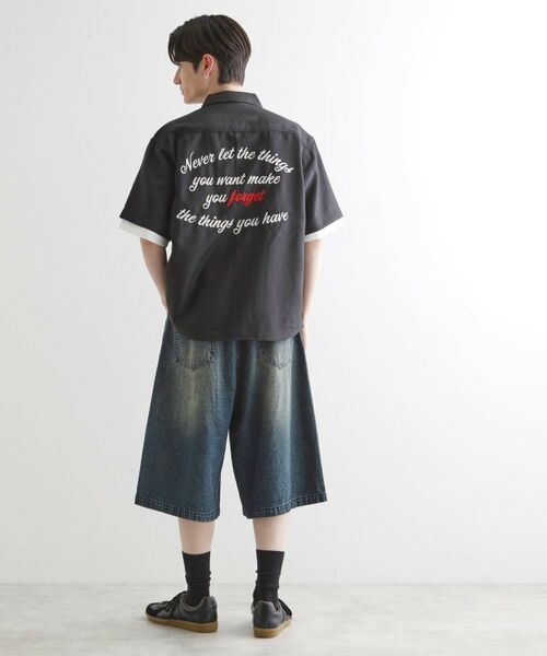 tk.TAKEO KIKUCHI / ティーケー タケオキクチ シャツ・ブラウス | レイヤードバック刺繍シャツ | 詳細7