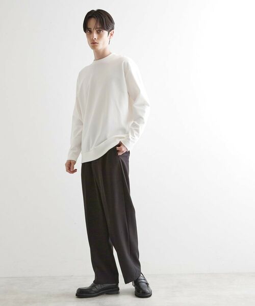 tk.TAKEO KIKUCHI / ティーケー タケオキクチ パンツ | 【セットアップ対応】360度ストレッチ ワイドテーパードパンツ | 詳細3