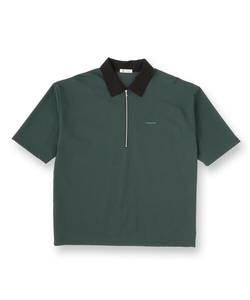 tk.TAKEO KIKUCHI / ティーケー タケオキクチ ポロシャツ | 配色ハーフジップポロシャツ | 詳細1