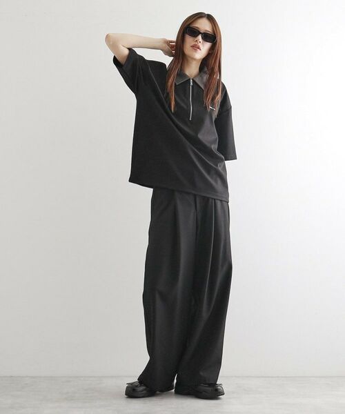 tk.TAKEO KIKUCHI / ティーケー タケオキクチ ポロシャツ | 配色ハーフジップポロシャツ | 詳細10