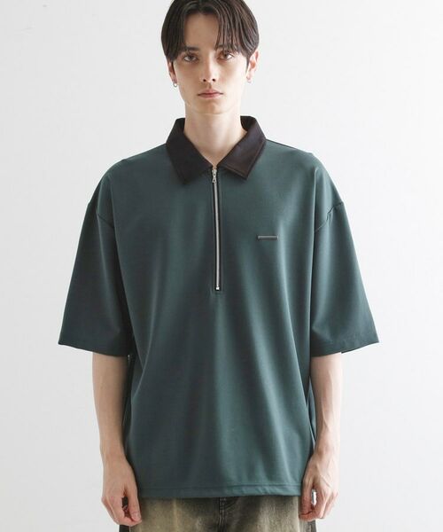 tk.TAKEO KIKUCHI / ティーケー タケオキクチ ポロシャツ | 配色ハーフジップポロシャツ | 詳細18