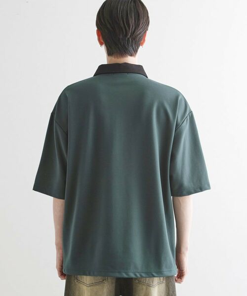 tk.TAKEO KIKUCHI / ティーケー タケオキクチ ポロシャツ | 配色ハーフジップポロシャツ | 詳細20