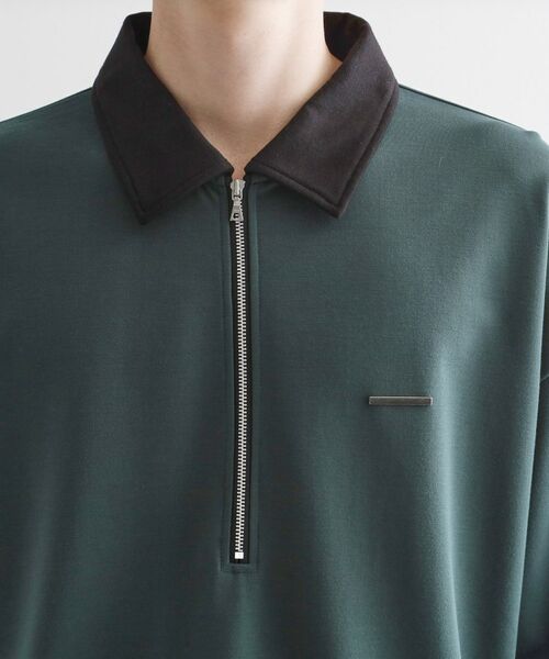 tk.TAKEO KIKUCHI / ティーケー タケオキクチ ポロシャツ | 配色ハーフジップポロシャツ | 詳細22