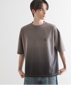 tk.TAKEO KIKUCHI / ティーケー タケオキクチ カットソー | グラデーションダイ5分袖カットソー