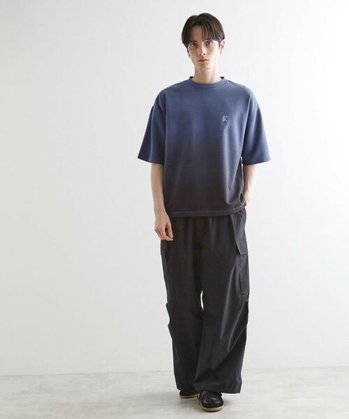 tk.TAKEO KIKUCHI / ティーケー タケオキクチ カットソー | グラデーションダイ5分袖カットソー | 詳細11