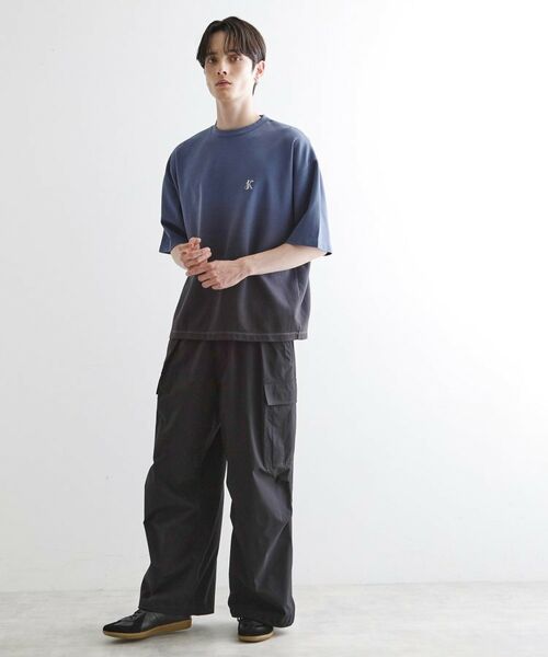 tk.TAKEO KIKUCHI / ティーケー タケオキクチ カットソー | グラデーションダイ5分袖カットソー | 詳細12