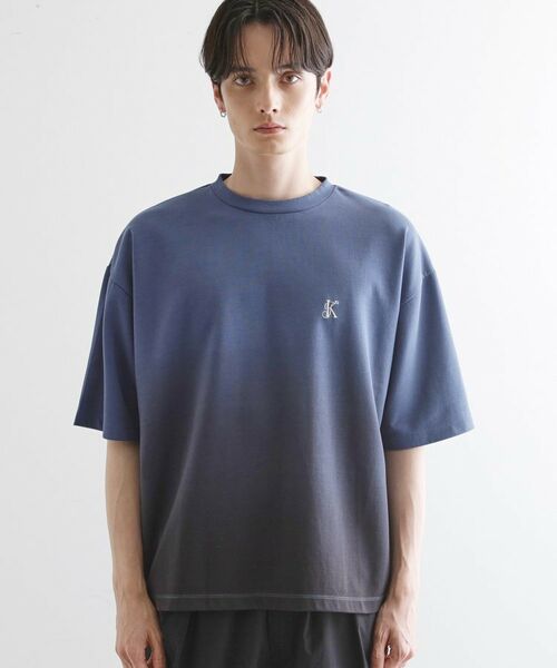 tk.TAKEO KIKUCHI / ティーケー タケオキクチ カットソー | グラデーションダイ5分袖カットソー | 詳細14