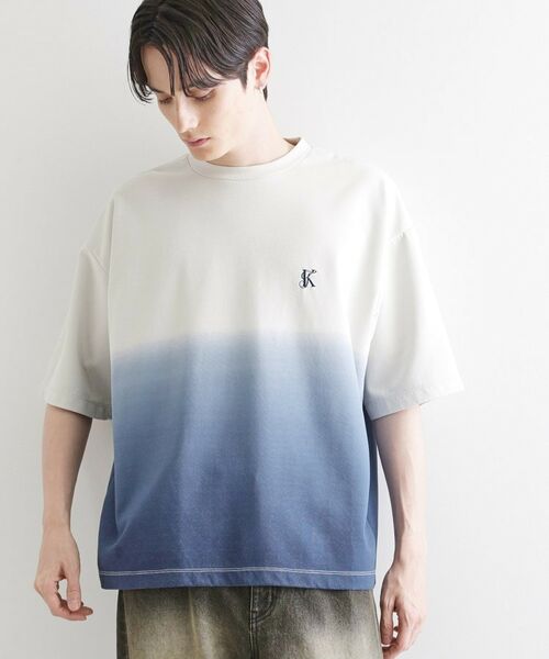tk.TAKEO KIKUCHI / ティーケー タケオキクチ カットソー | グラデーションダイ5分袖カットソー | 詳細2