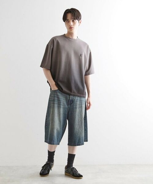 tk.TAKEO KIKUCHI / ティーケー タケオキクチ カットソー | グラデーションダイ5分袖カットソー | 詳細7