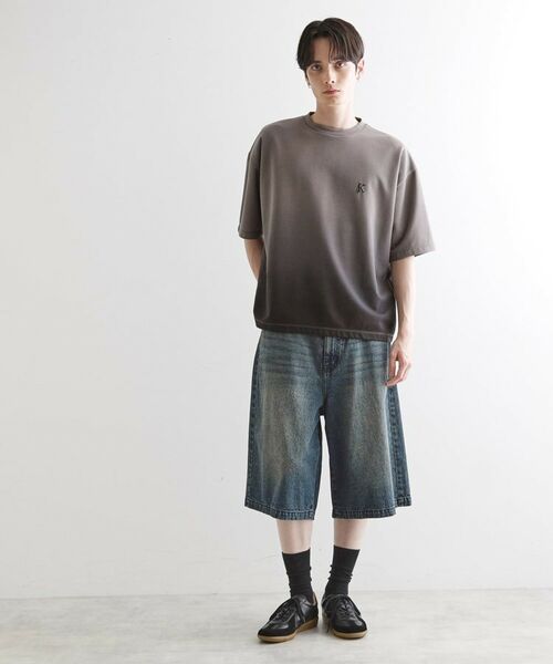 tk.TAKEO KIKUCHI / ティーケー タケオキクチ カットソー | グラデーションダイ5分袖カットソー | 詳細8