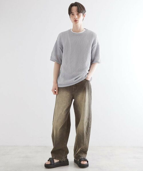 tk.TAKEO KIKUCHI / ティーケー タケオキクチ カットソー | サマーメッシュアンサンブル | 詳細3