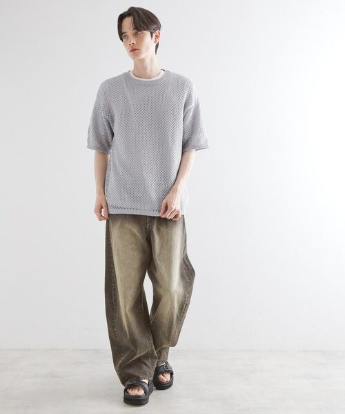 tk.TAKEO KIKUCHI / ティーケー タケオキクチ カットソー | サマーメッシュアンサンブル | 詳細4