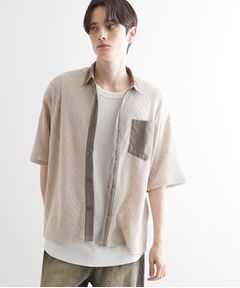 tk.TAKEO KIKUCHI / ティーケー タケオキクチ シャツ・ブラウス | ダブルレース5分袖シャツ