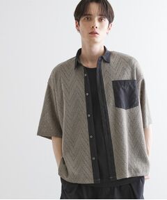 tk.TAKEO KIKUCHI / ティーケー タケオキクチ シャツ・ブラウス | ダブルレース5分袖シャツ