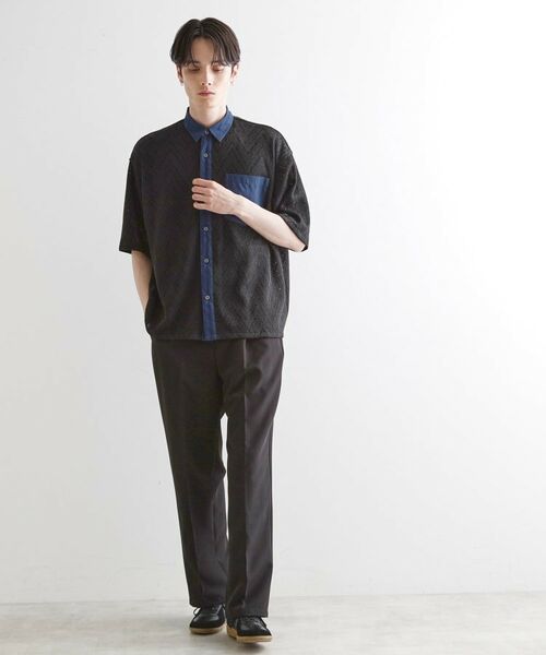 tk.TAKEO KIKUCHI / ティーケー タケオキクチ シャツ・ブラウス | ダブルレース5分袖シャツ | 詳細11