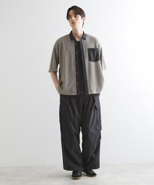 tk.TAKEO KIKUCHI / ティーケー タケオキクチ シャツ・ブラウス | ダブルレース5分袖シャツ | 詳細7