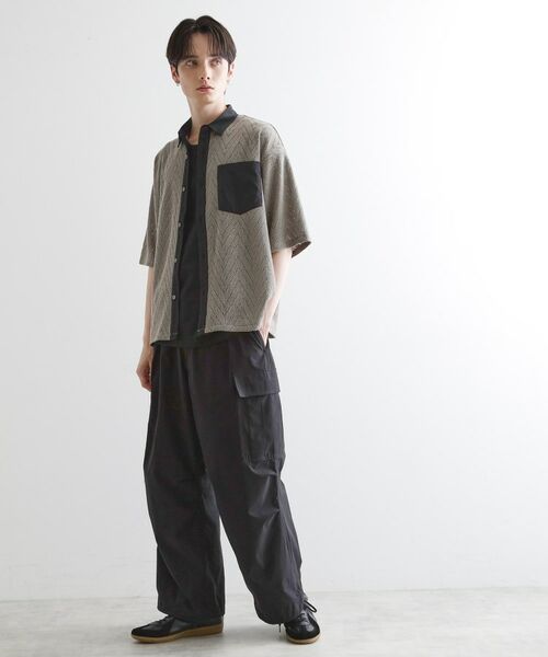 tk.TAKEO KIKUCHI / ティーケー タケオキクチ シャツ・ブラウス | ダブルレース5分袖シャツ | 詳細8