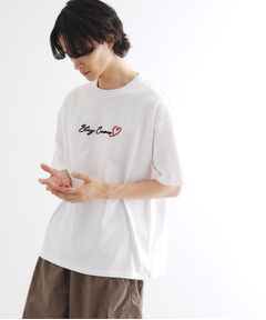 tk.TAKEO KIKUCHI / ティーケー タケオキクチ Tシャツ | ハート＆フラワーTシャツ