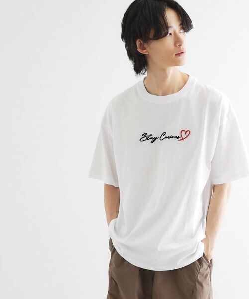 tk.TAKEO KIKUCHI / ティーケー タケオキクチ Tシャツ | ハート＆フラワーTシャツ | 詳細1