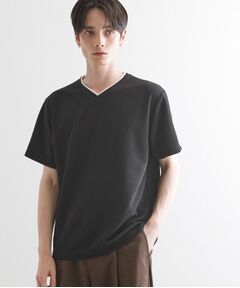 tk.TAKEO KIKUCHI / ティーケー タケオキクチ カットソー | フェイクレイヤードVネックカットソー