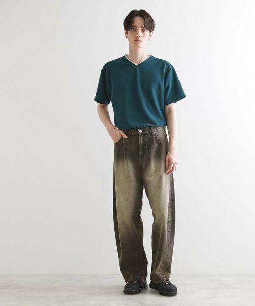 tk.TAKEO KIKUCHI / ティーケー タケオキクチ カットソー | フェイクレイヤードVネックカットソー | 詳細10