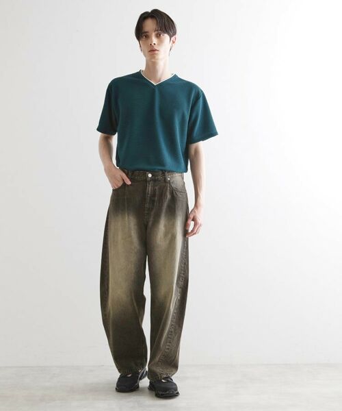 tk.TAKEO KIKUCHI / ティーケー タケオキクチ カットソー | フェイクレイヤードVネックカットソー | 詳細11