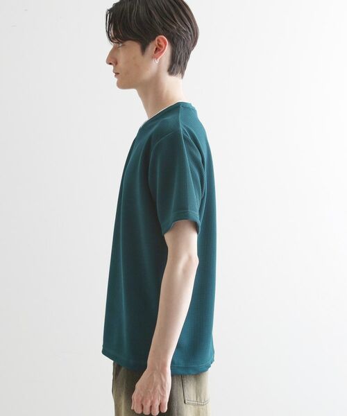 tk.TAKEO KIKUCHI / ティーケー タケオキクチ カットソー | フェイクレイヤードVネックカットソー | 詳細14