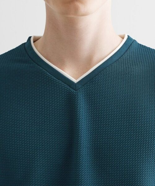 tk.TAKEO KIKUCHI / ティーケー タケオキクチ カットソー | フェイクレイヤードVネックカットソー | 詳細16