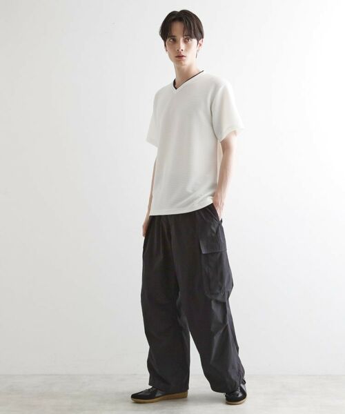 tk.TAKEO KIKUCHI / ティーケー タケオキクチ カットソー | フェイクレイヤードVネックカットソー | 詳細3