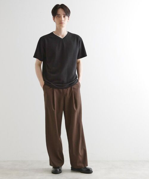 tk.TAKEO KIKUCHI / ティーケー タケオキクチ カットソー | フェイクレイヤードVネックカットソー | 詳細6