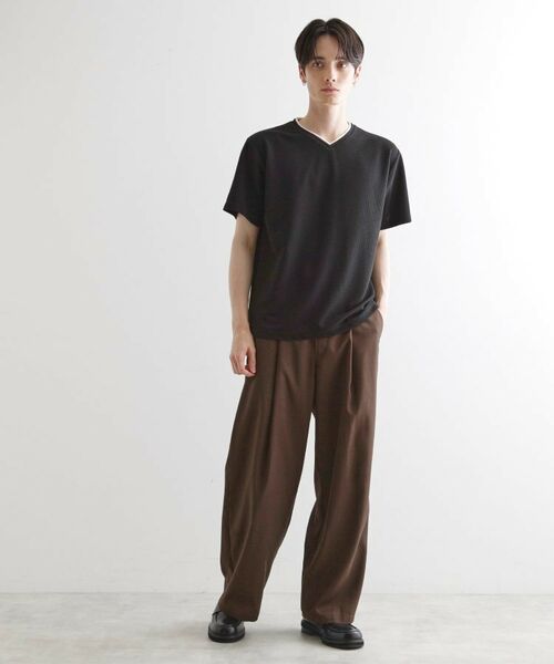 tk.TAKEO KIKUCHI / ティーケー タケオキクチ カットソー | フェイクレイヤードVネックカットソー | 詳細7