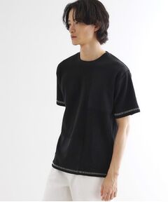 tk.TAKEO KIKUCHI / ティーケー タケオキクチ カットソー | ブラインドステッチ切替カットソー