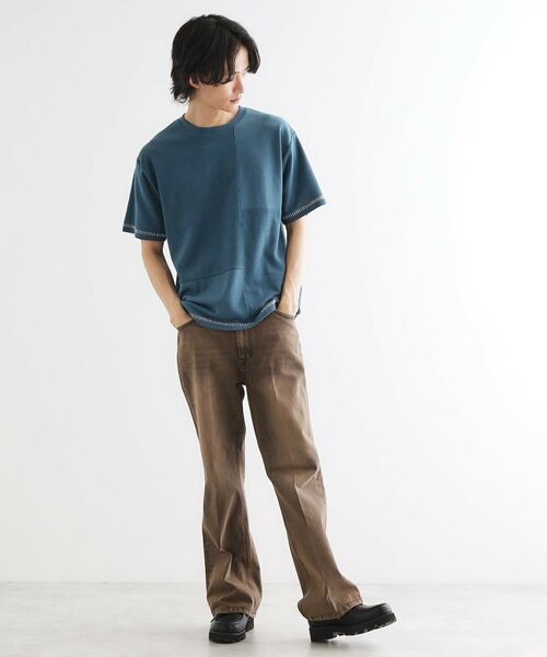 tk.TAKEO KIKUCHI / ティーケー タケオキクチ カットソー | ブラインドステッチ切替カットソー | 詳細11
