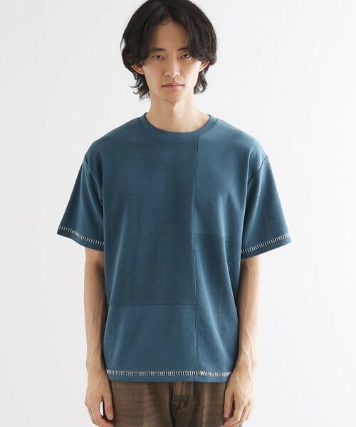 tk.TAKEO KIKUCHI / ティーケー タケオキクチ カットソー | ブラインドステッチ切替カットソー | 詳細13