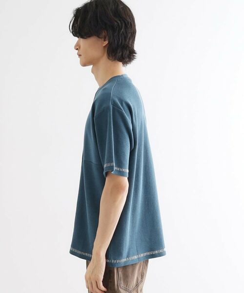 tk.TAKEO KIKUCHI / ティーケー タケオキクチ カットソー | ブラインドステッチ切替カットソー | 詳細14