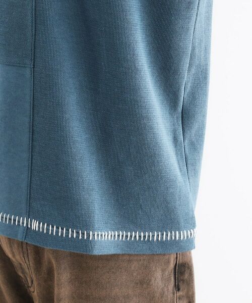 tk.TAKEO KIKUCHI / ティーケー タケオキクチ カットソー | ブラインドステッチ切替カットソー | 詳細18