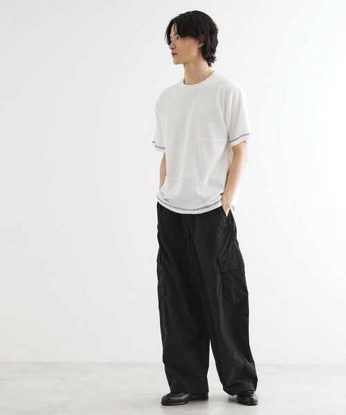 tk.TAKEO KIKUCHI / ティーケー タケオキクチ カットソー | ブラインドステッチ切替カットソー | 詳細2