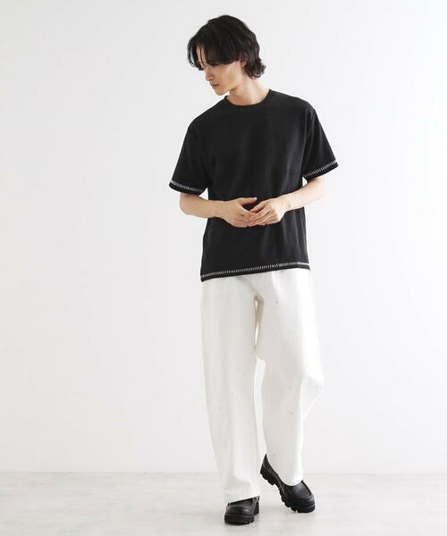 tk.TAKEO KIKUCHI / ティーケー タケオキクチ カットソー | ブラインドステッチ切替カットソー | 詳細6