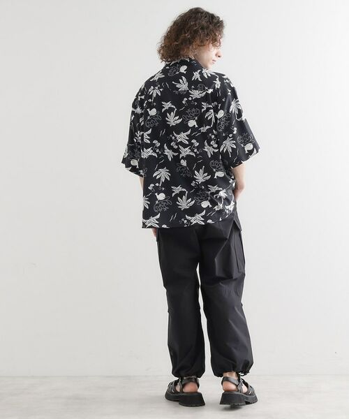 tk.TAKEO KIKUCHI / ティーケー タケオキクチ シャツ・ブラウス | 梨地クジラ柄オープンカラーシャツ | 詳細7